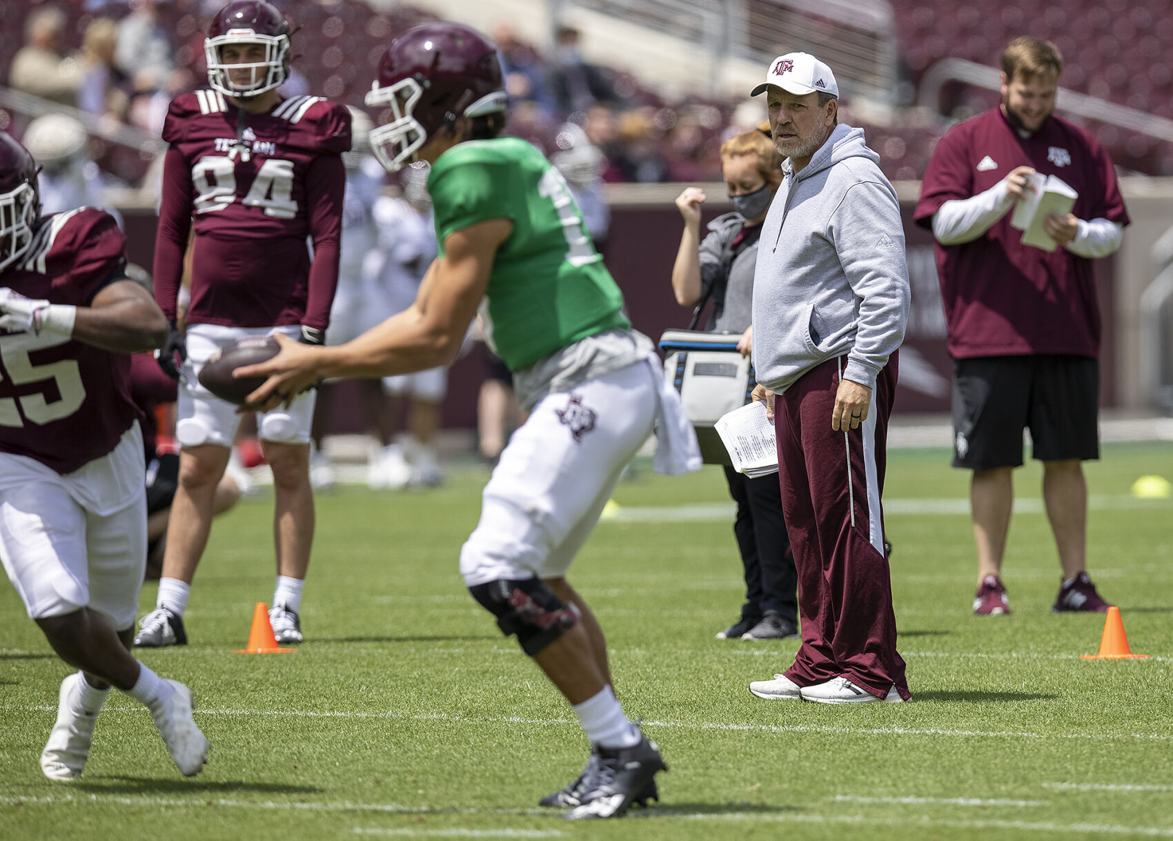 Spring football practice